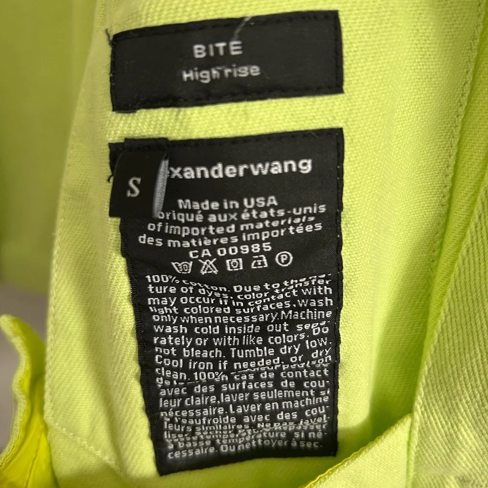 Alexander Wang Yellow Denim Game Jacket size small - Picture 9 of 11